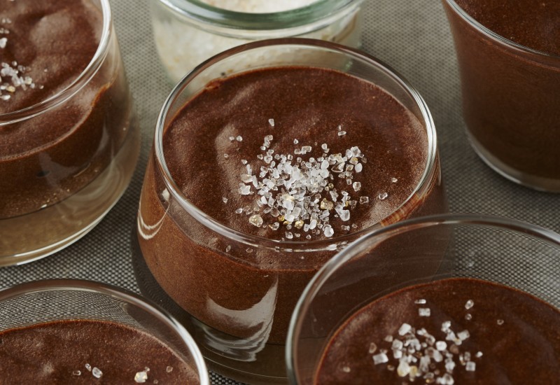 Chocolademousse met olijfolie